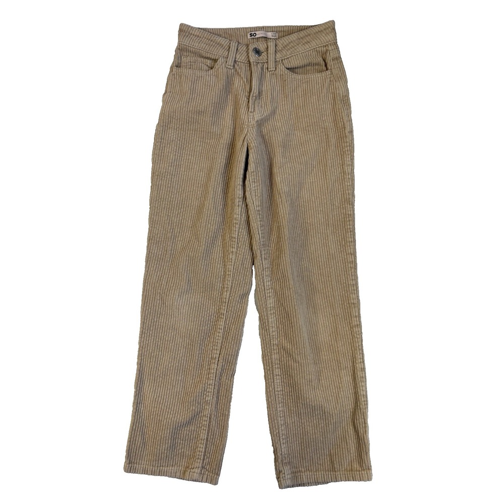 SO Goods For Life Juniors 1/25 Beige Wide Wale Corduroy Pants Hippie Festival